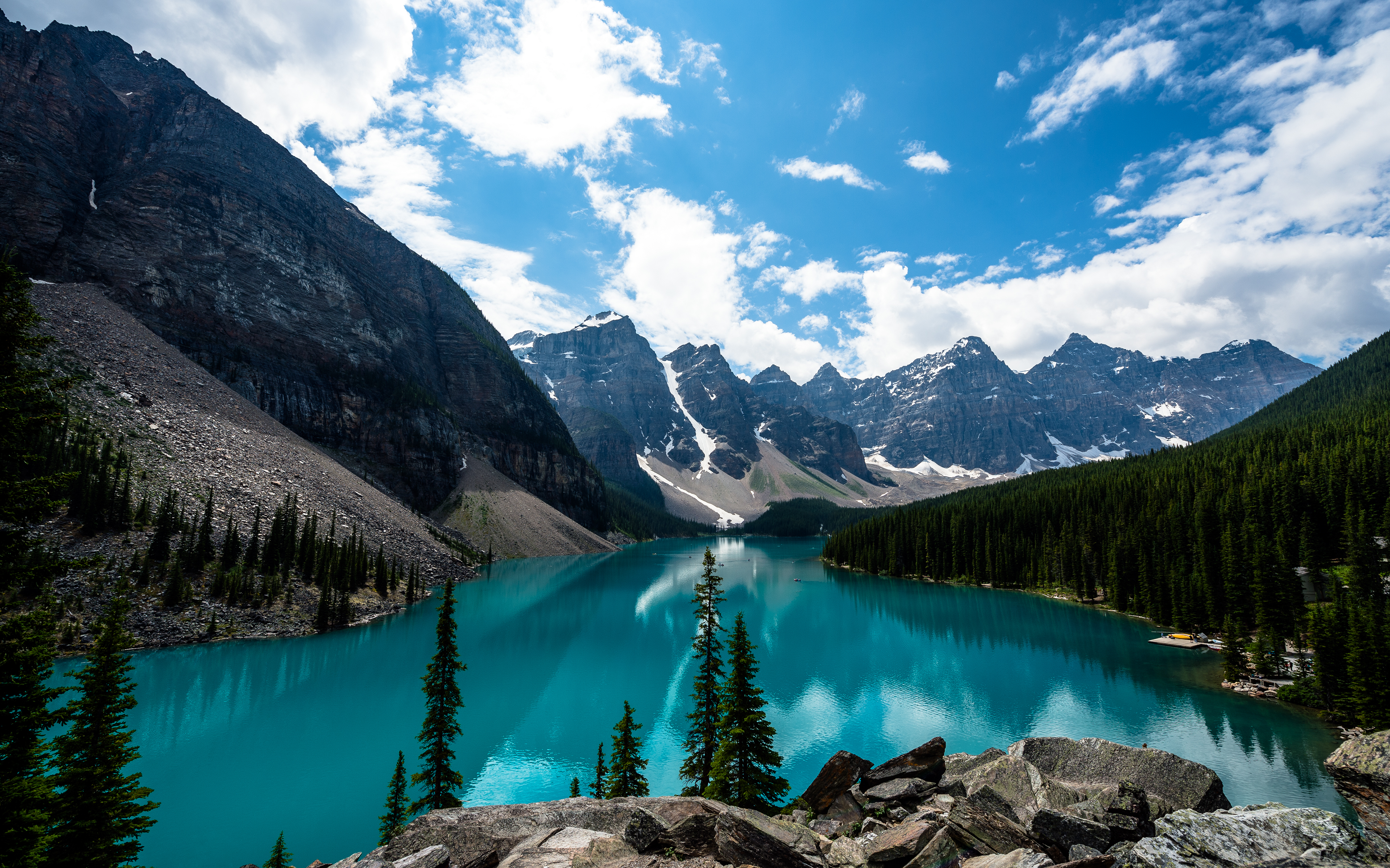 Moraine Lake Banff National Park Hd Wallpaper 3840x2400 Gludy