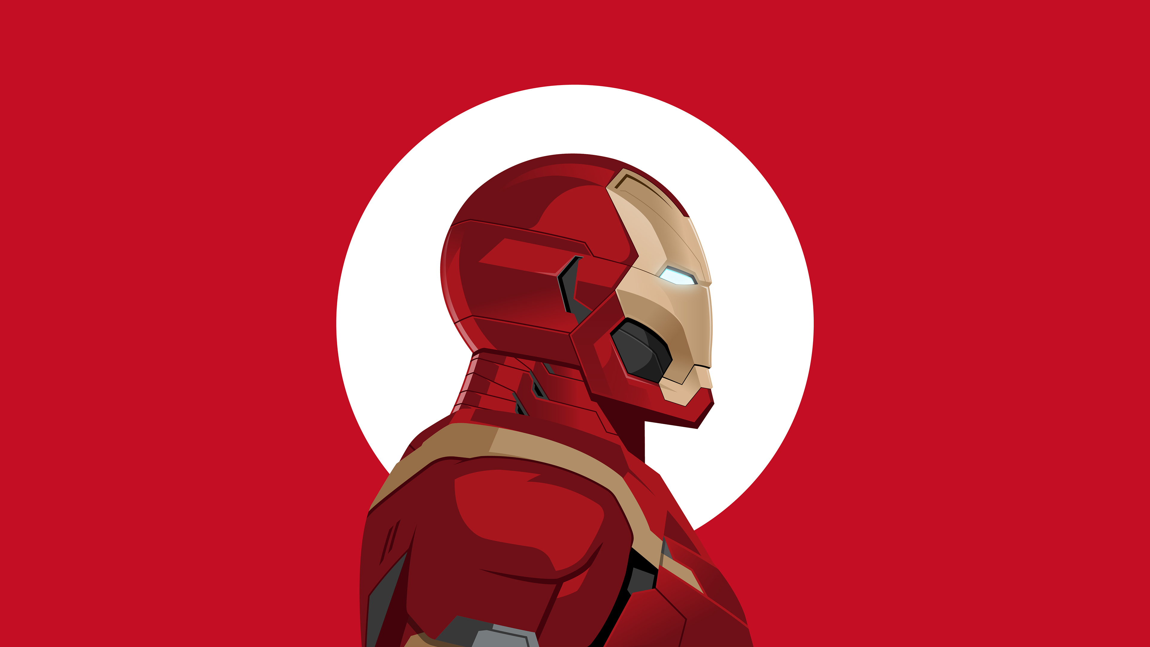 Iron Man Minimalist Logo Hd Wallpaper 3840x2160 Gludy
