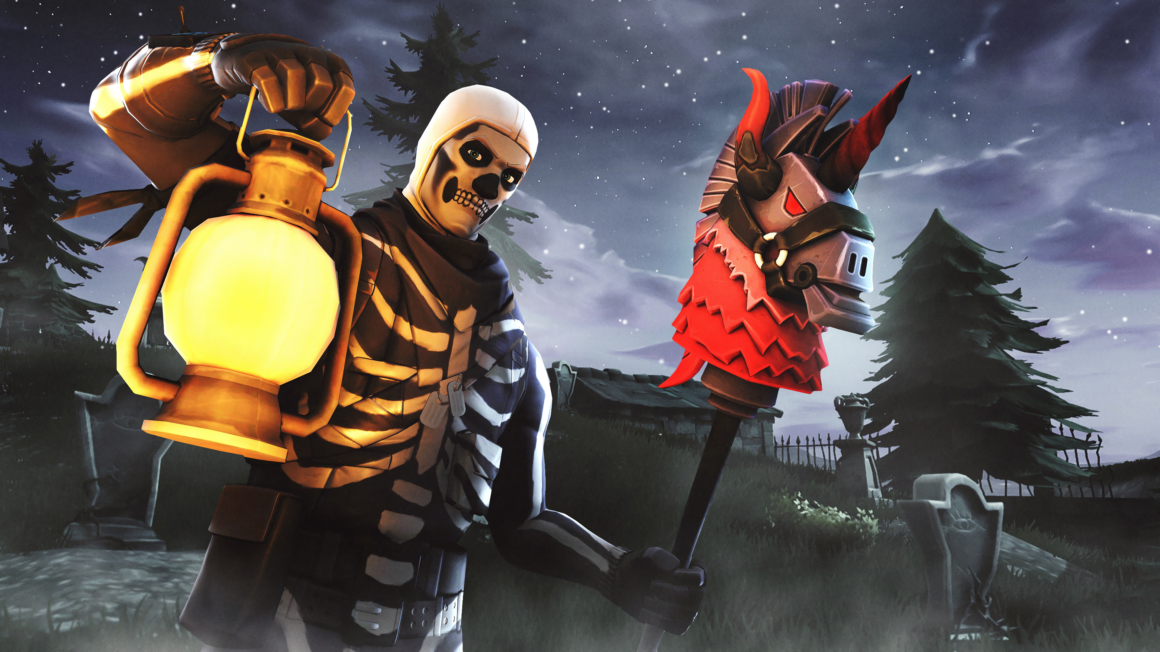 Skull Trooper Fortnite Hd Wallpaper 3840x2160 Gludy
